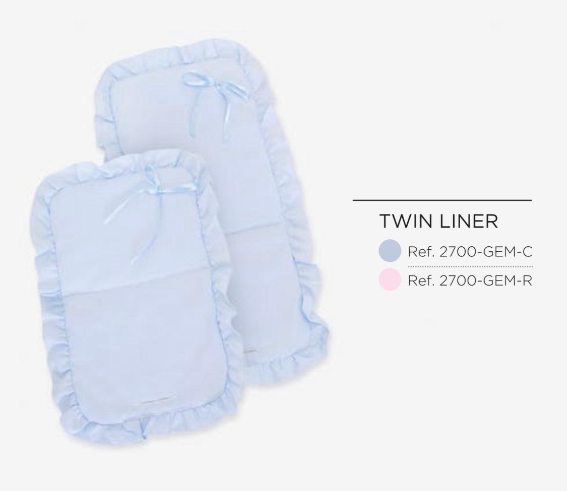 2700 TWIN Pram/Pushchair Liner in a selection of Colours By Bebelux - Fallons Toys&Shoes - Bebelux