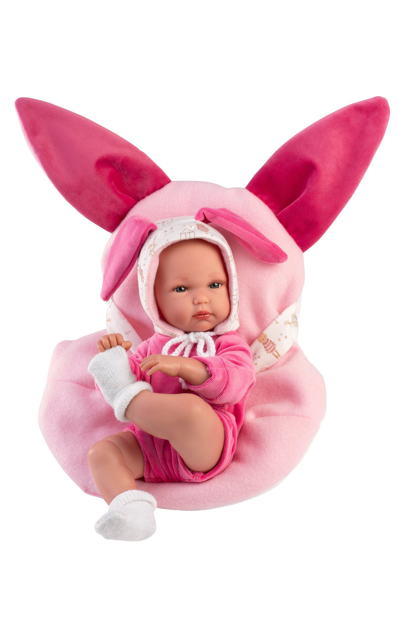 63506 Girl Doll With Baby Carrier 35cm