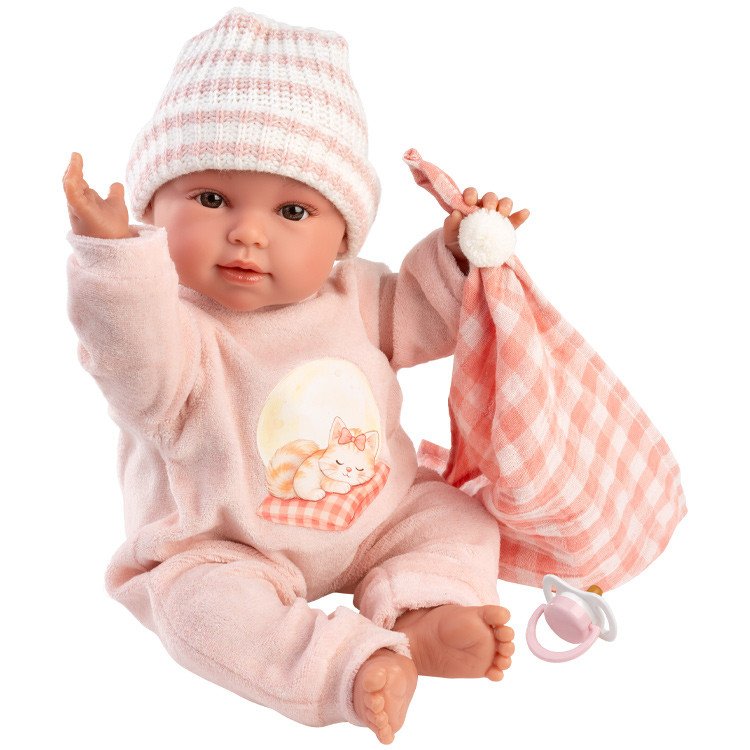63812 Girl Doll With Cushion 38cm