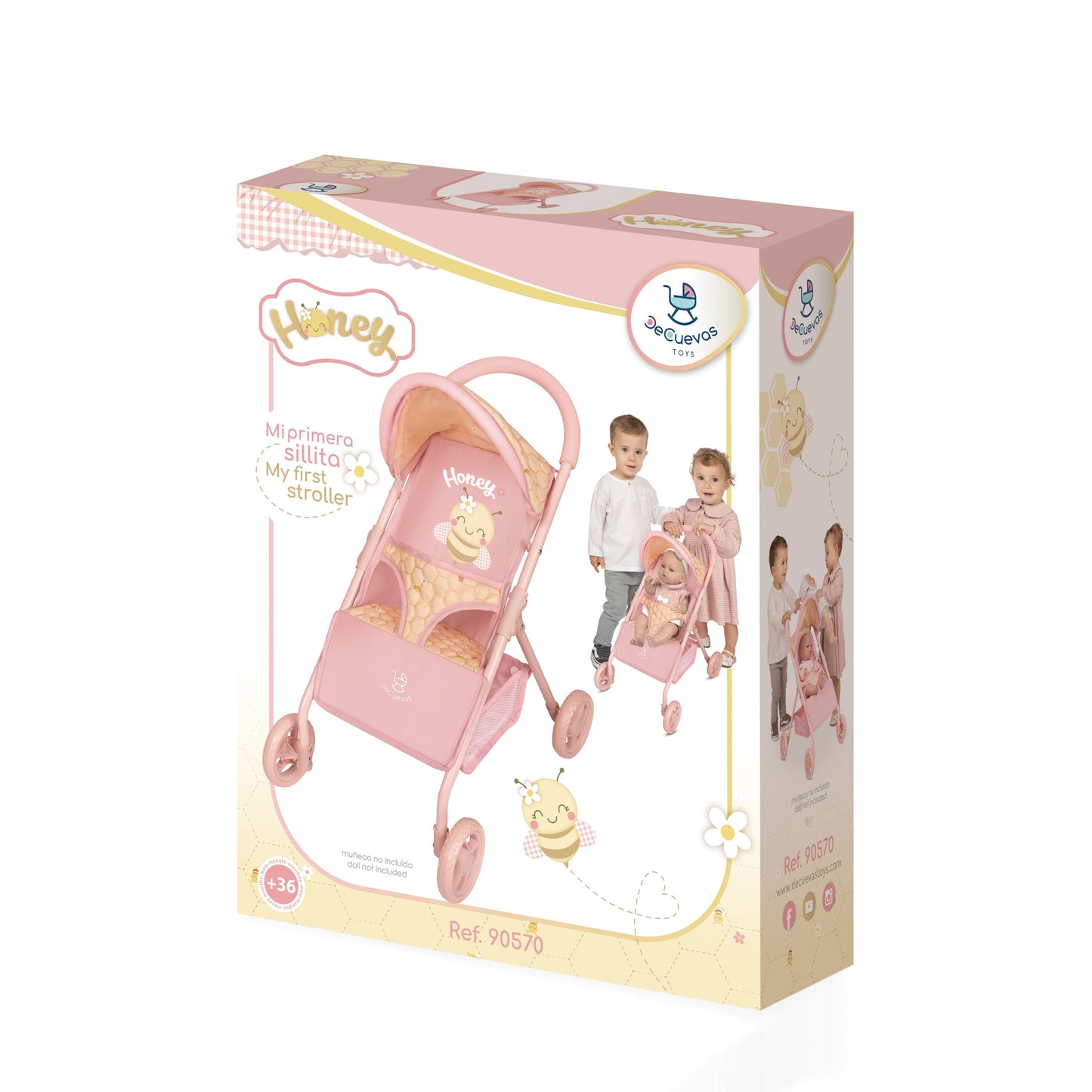 90570 First Doll Buggy Stroller Jogger - Honey Collection (Under 4 years)