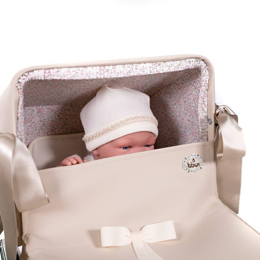 Bebelux Mini Sweet Beig Doll Pram For Younger Girls