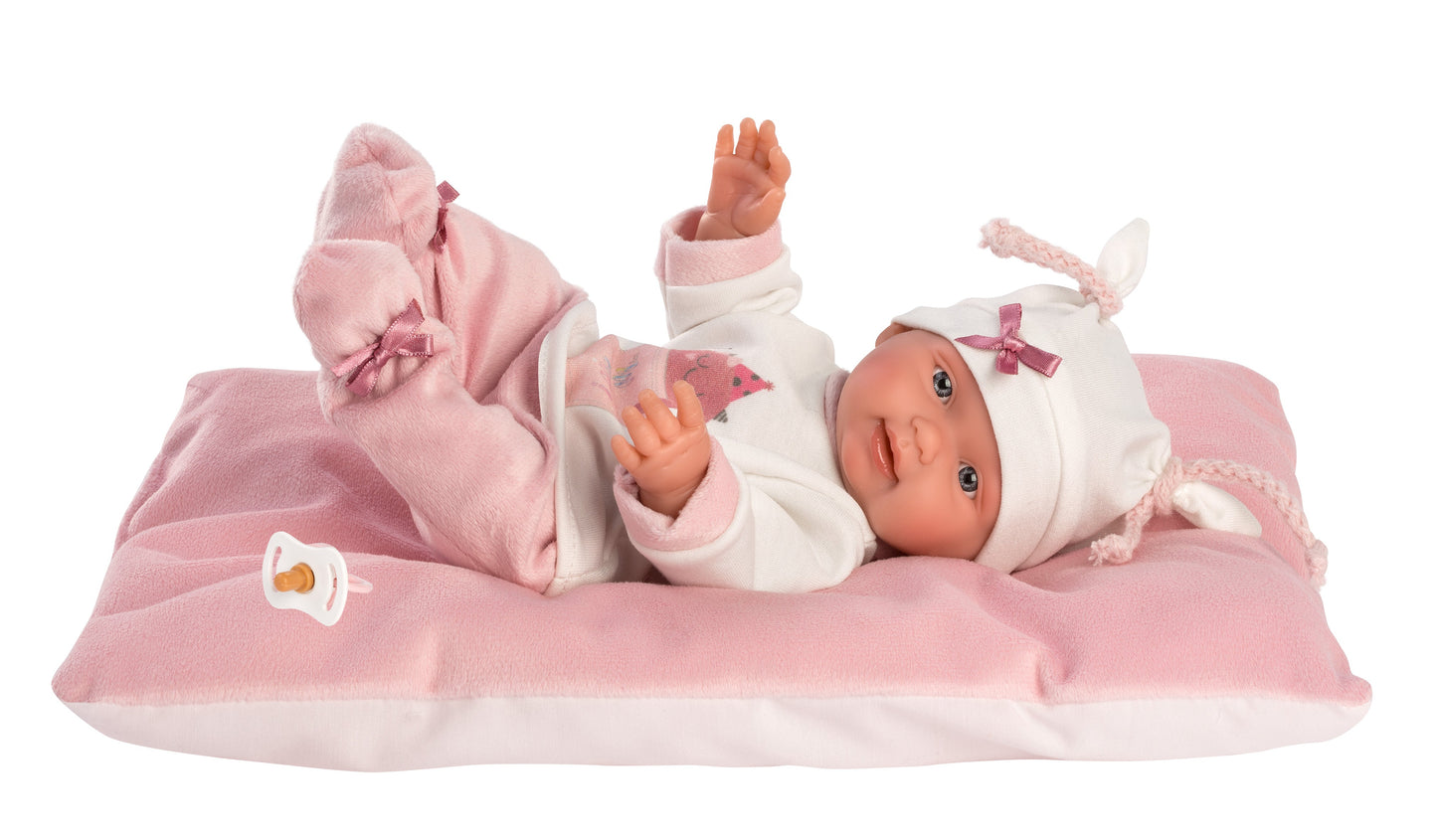 26312 Girl Doll With Cushion 26cm