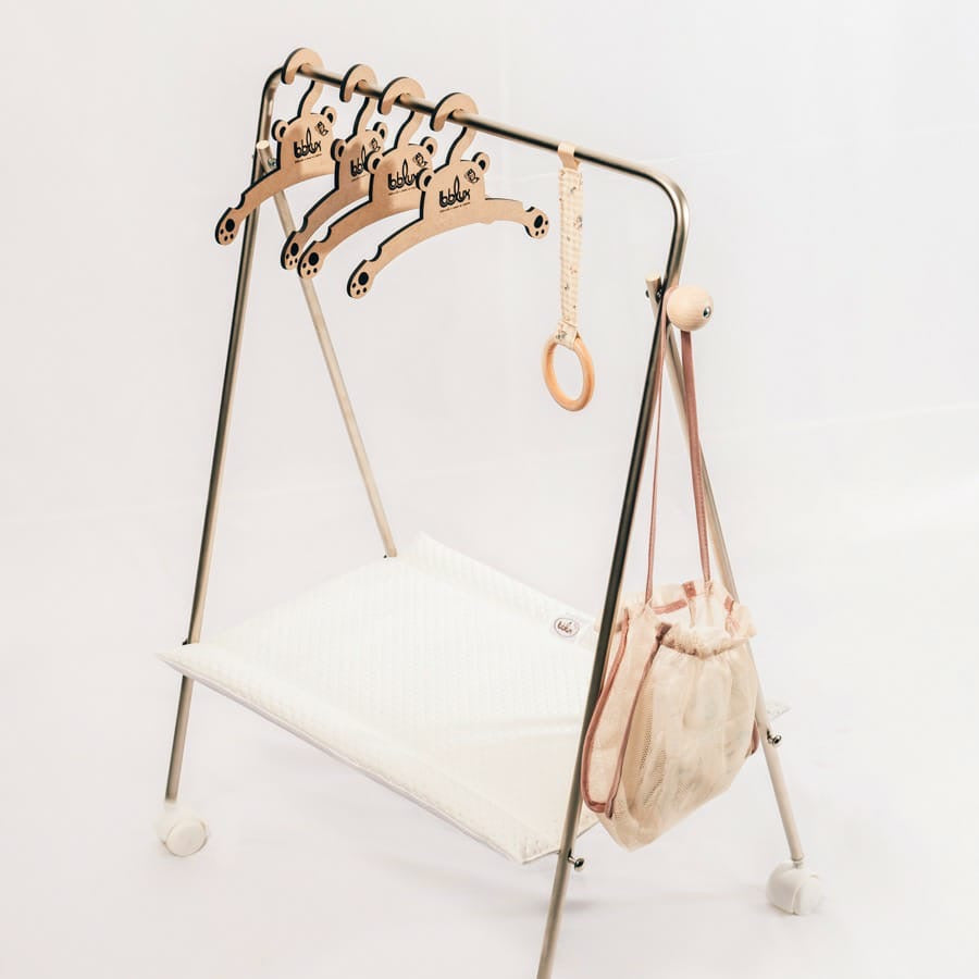 Bebelux Doll Clothes Rail, Doll Changer & Bag