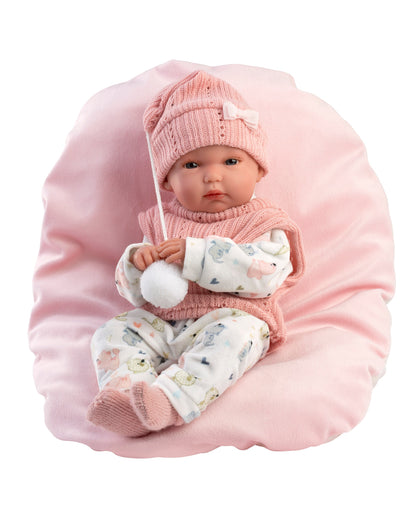 63504 Girl Doll With Cushion 35cm