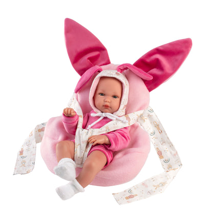 63506 Girl Doll With Baby Carrier 35cm