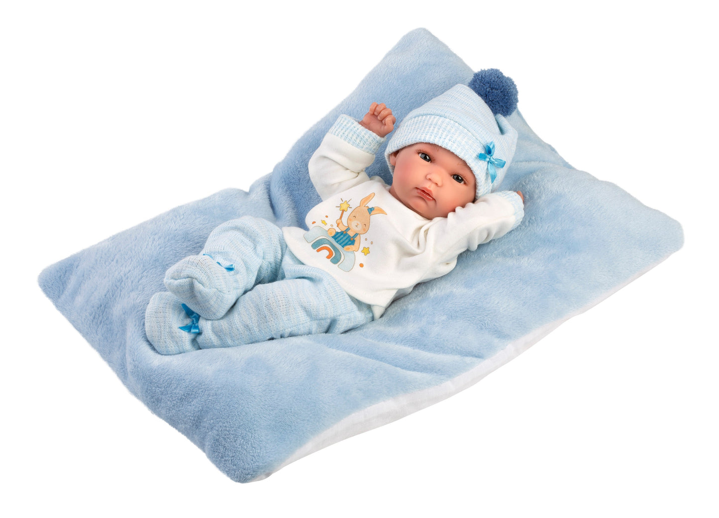 63507 Boy Doll With Cushion 35cm
