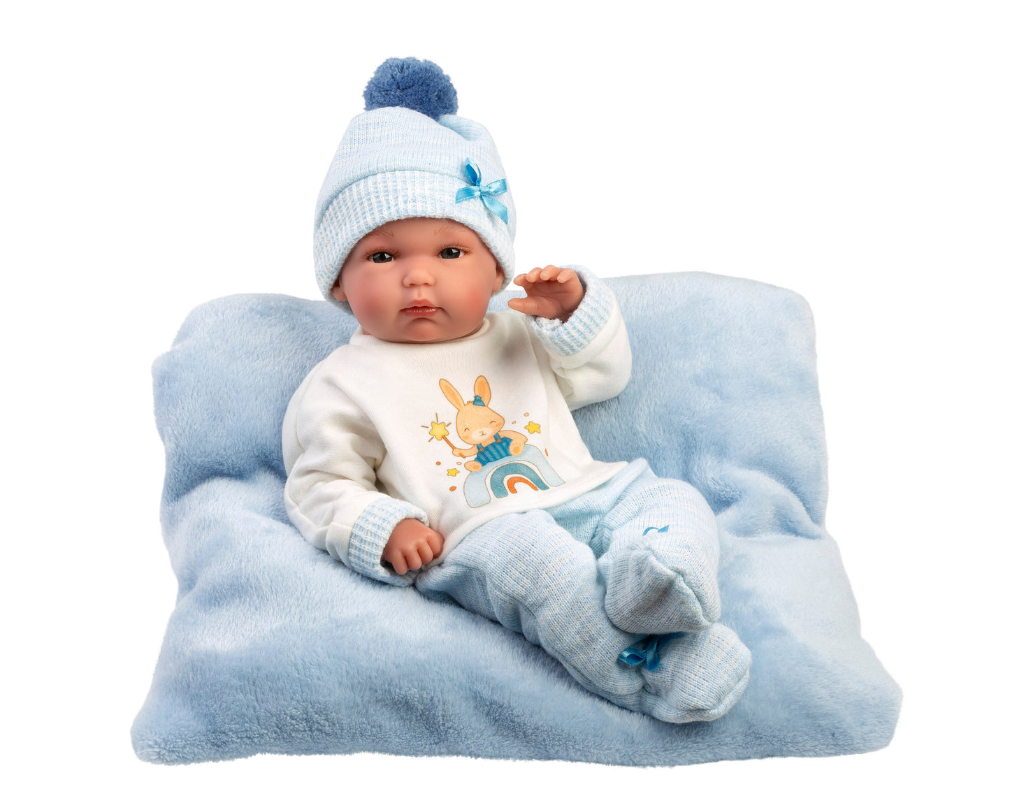 63507 Boy Doll With Cushion 35cm