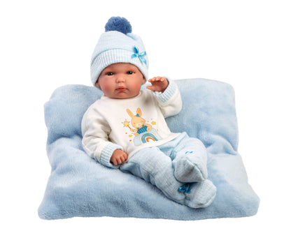 63507 Boy Doll With Cushion 35cm