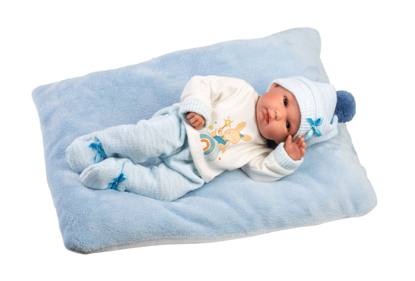 63507 Boy Doll With Cushion 35cm