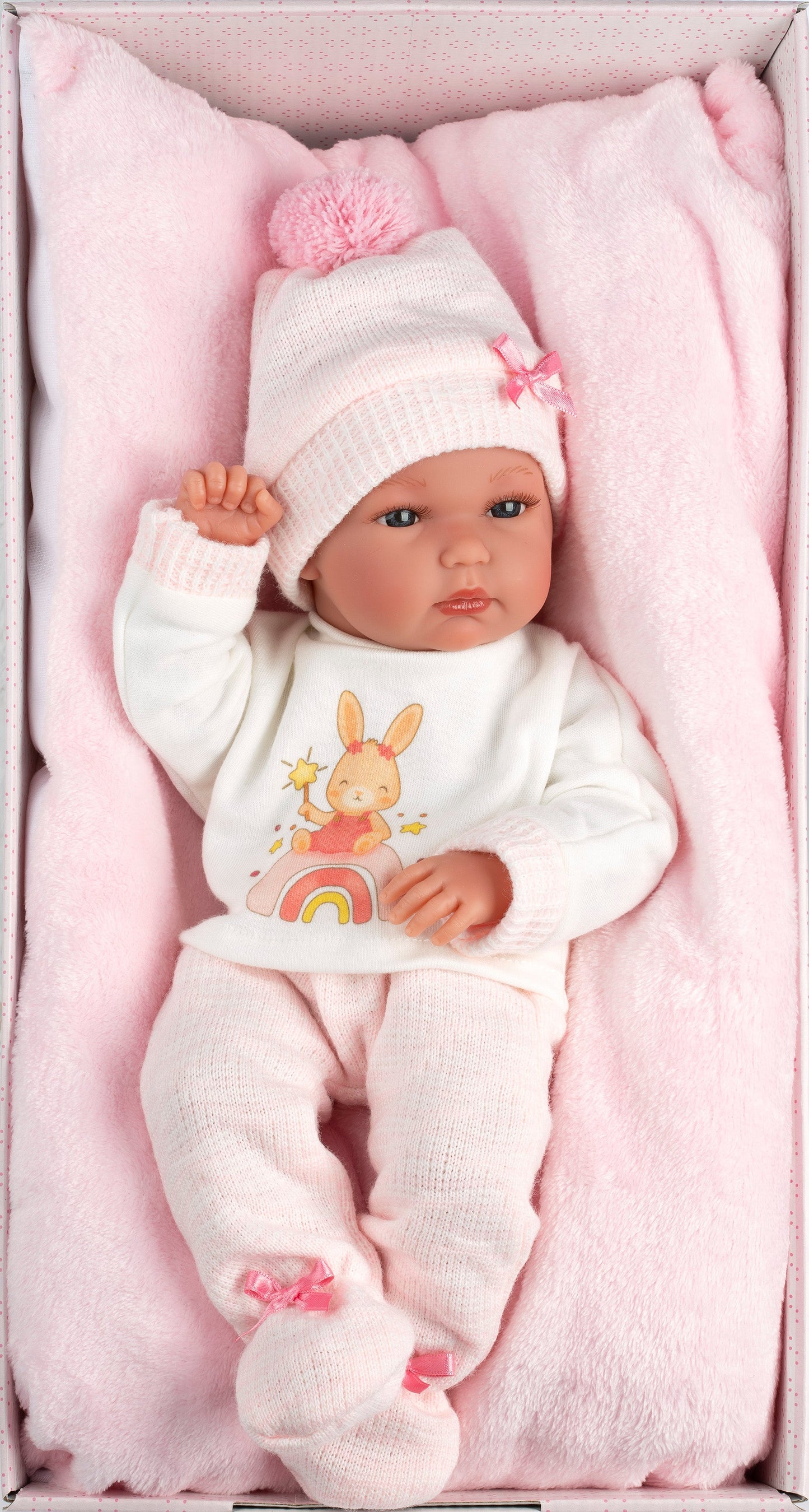 63508 Girl Doll With Cushion 35cm