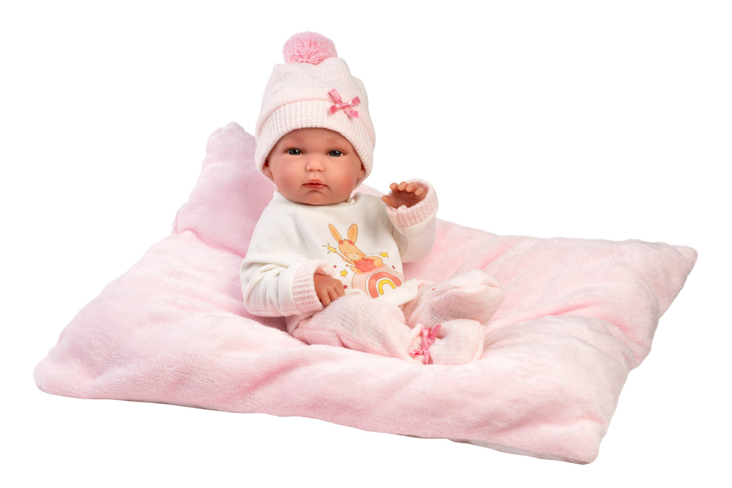 63508 Girl Doll With Cushion 35cm