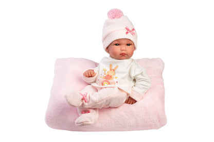 63508 Girl Doll With Cushion 35cm