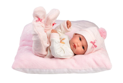 63508 Girl Doll With Cushion 35cm