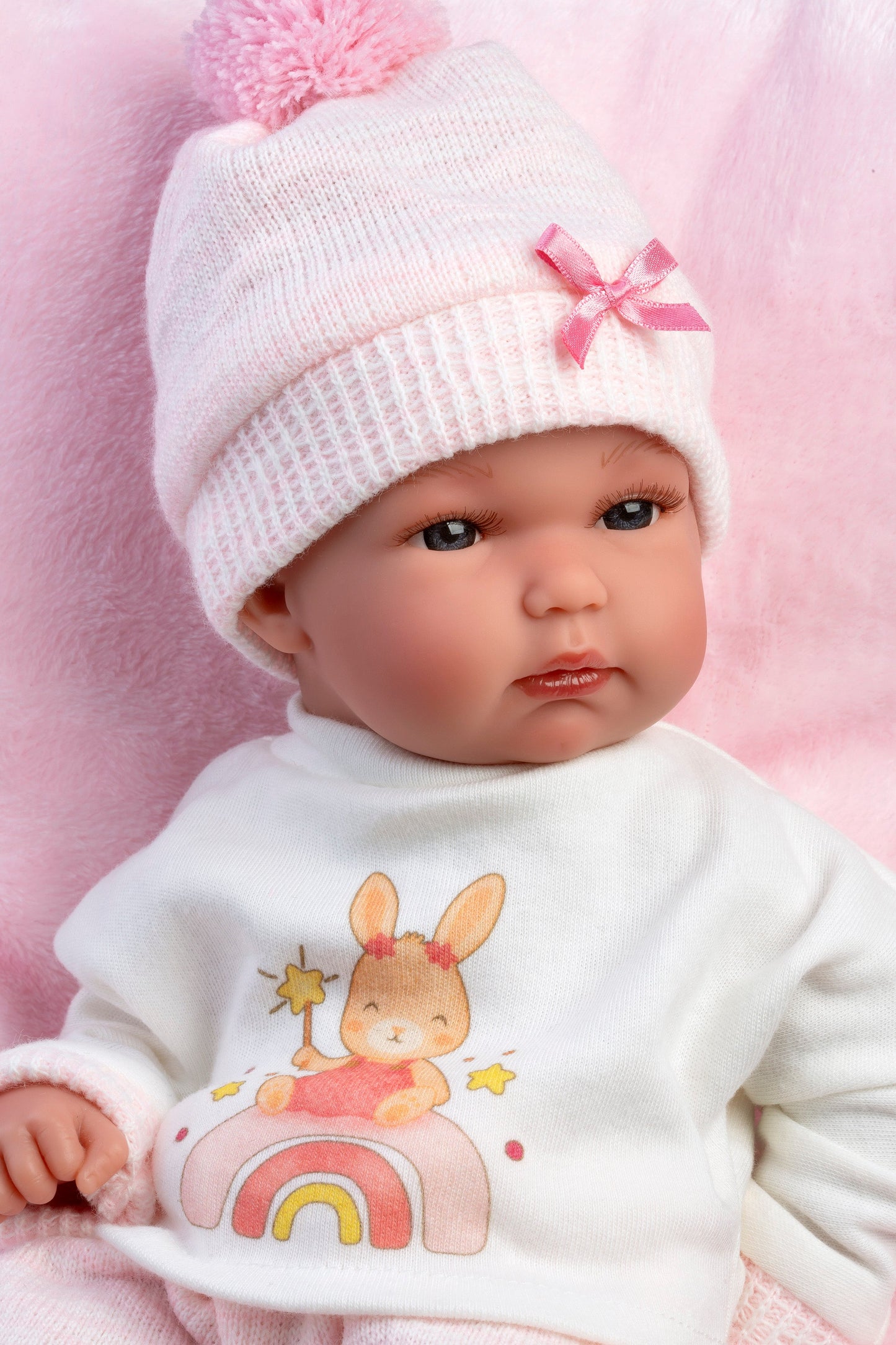 63508 Girl Doll With Cushion 35cm