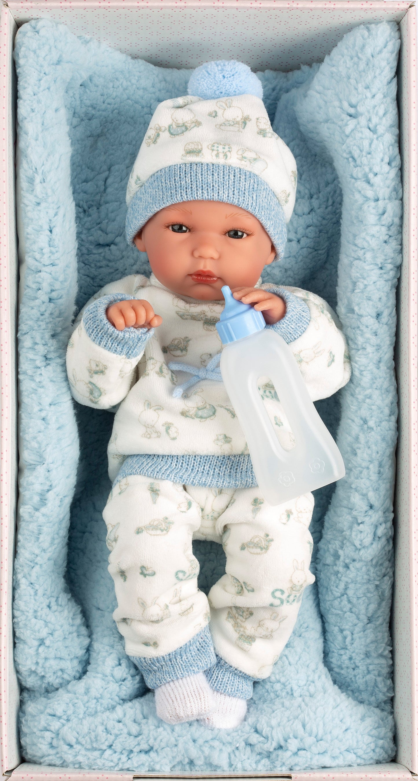 63509 Boy Doll With Cushion 35cm