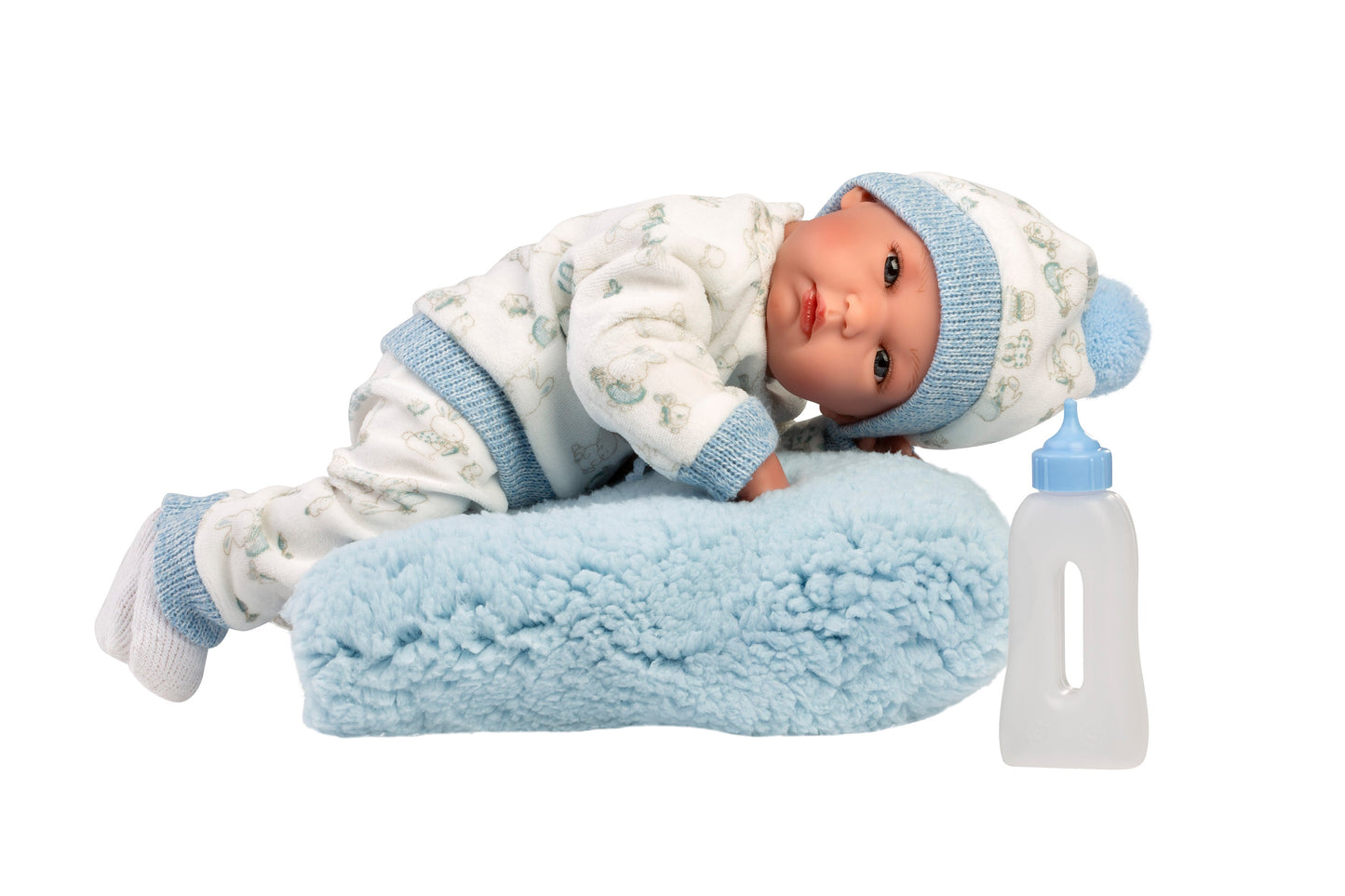 63509 Boy Doll With Cushion 35cm