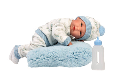 63509 Boy Doll With Cushion 35cm