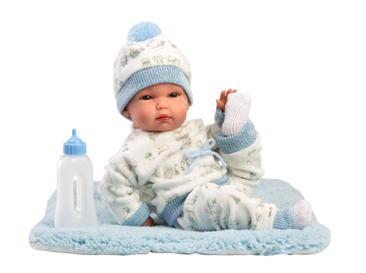 63509 Boy Doll With Cushion 35cm