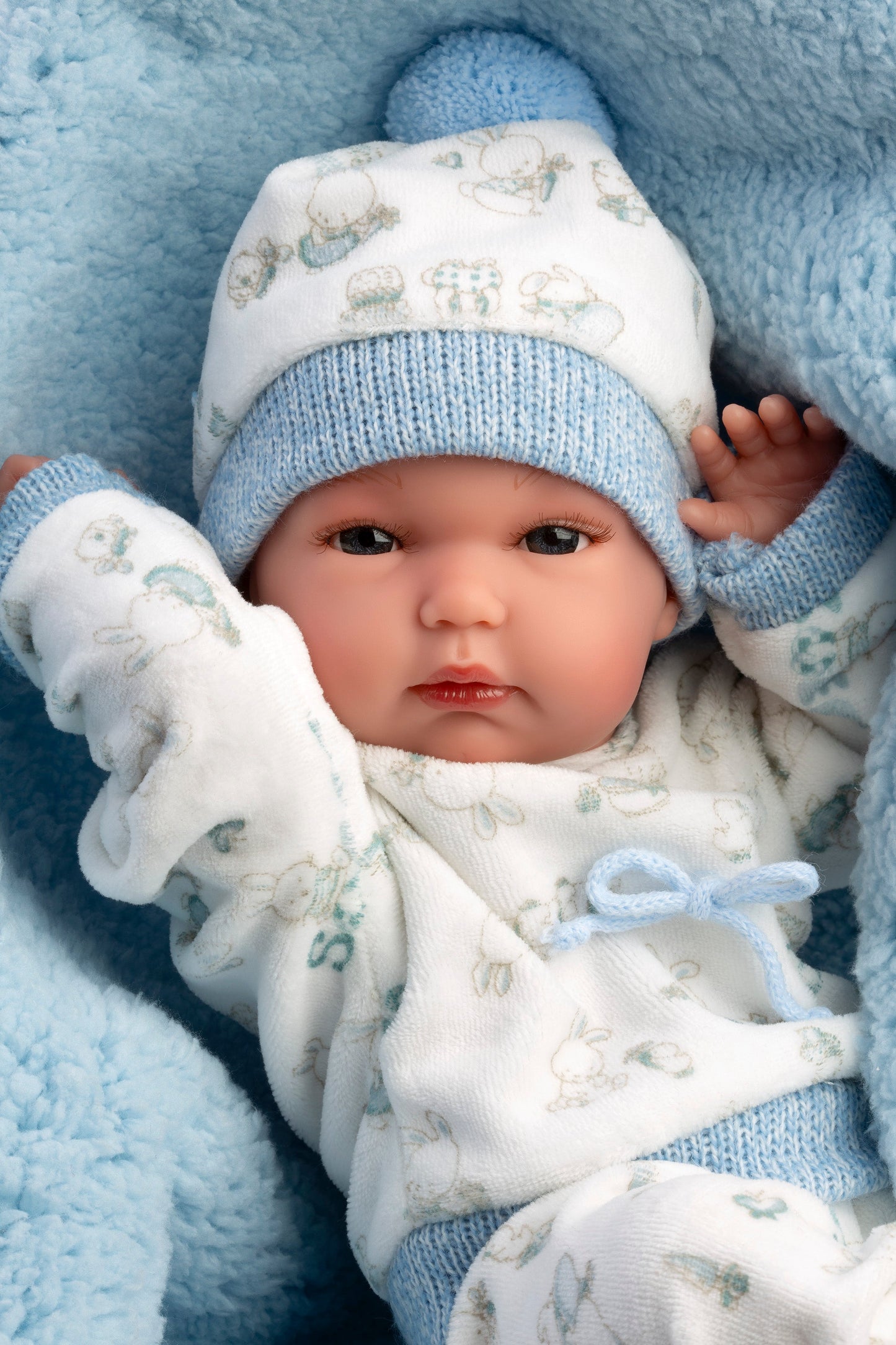 63509 Boy Doll With Cushion 35cm