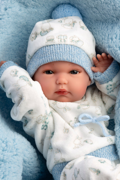 63509 Boy Doll With Cushion 35cm