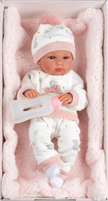 63510 Girl Doll With Cushion 35cm