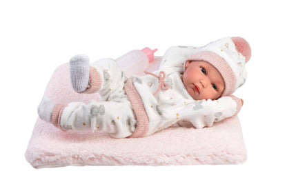 63510 Girl Doll With Cushion 35cm