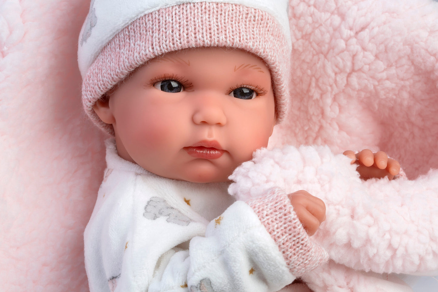 63510 Girl Doll With Cushion 35cm