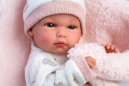 63510 Girl Doll With Cushion 35cm