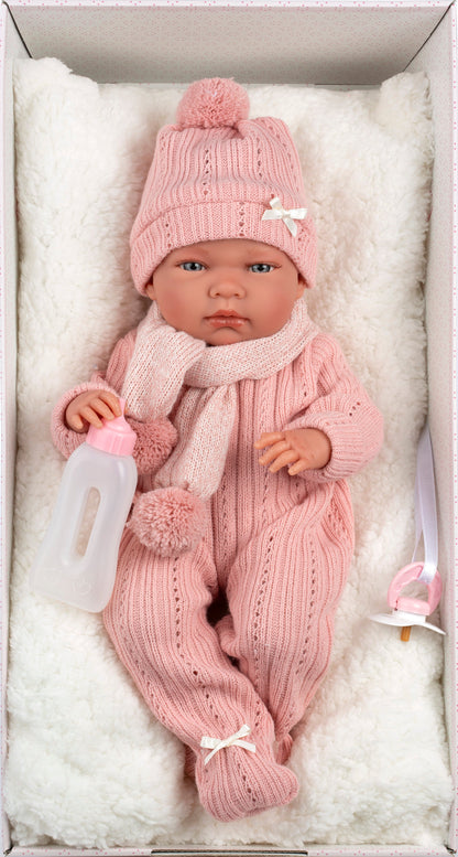 73824 Nica Girl Doll With Cushion 40cm