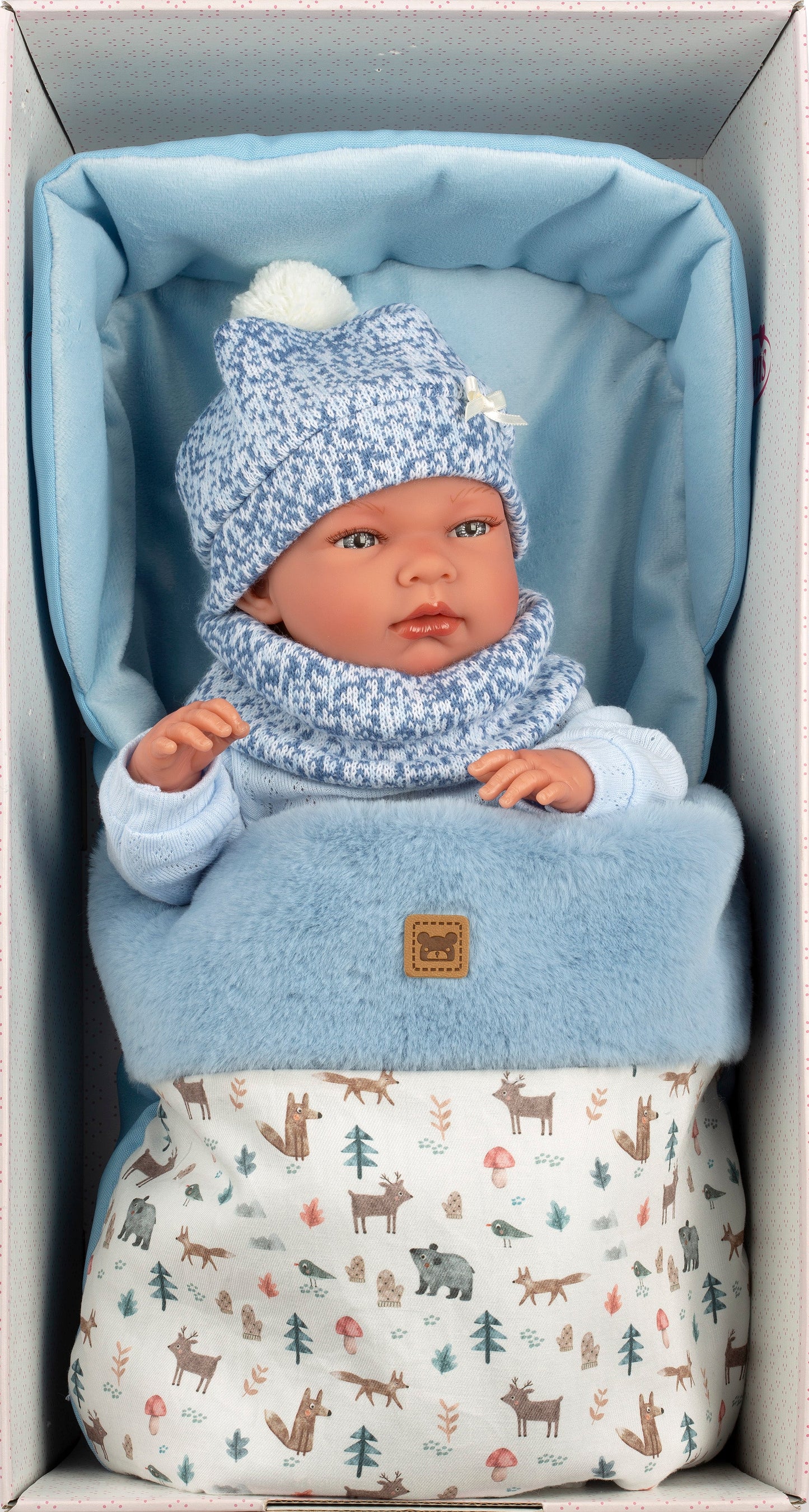 73825 Nico Boy Doll With Sleeping Bag 40cm