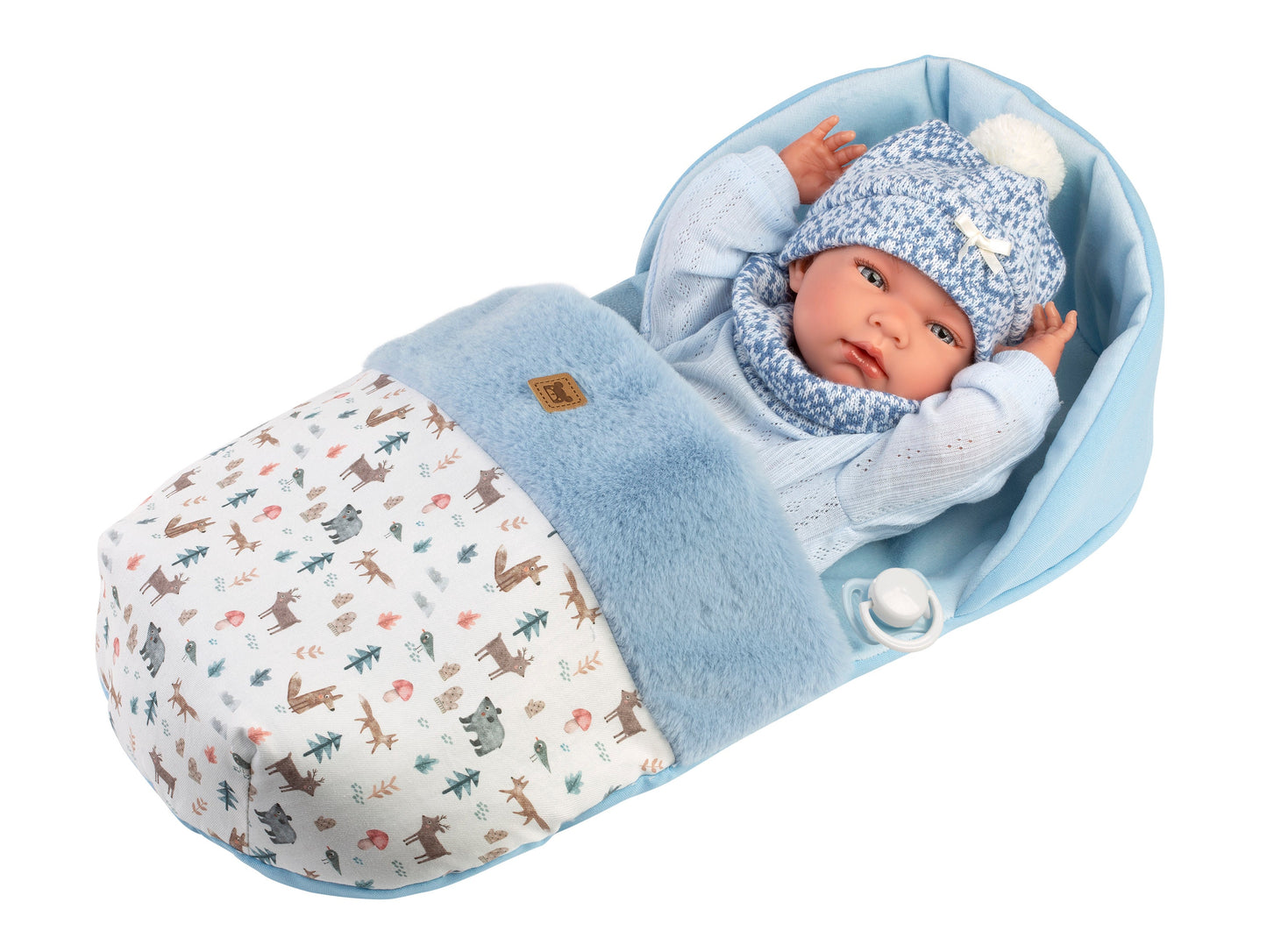 73825 Nico Boy Doll With Sleeping Bag 40cm