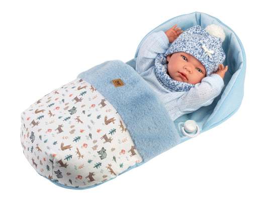 73825 Nico Boy Doll With Sleeping Bag 40cm