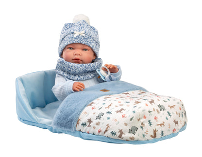 73825 Nico Boy Doll With Sleeping Bag 40cm