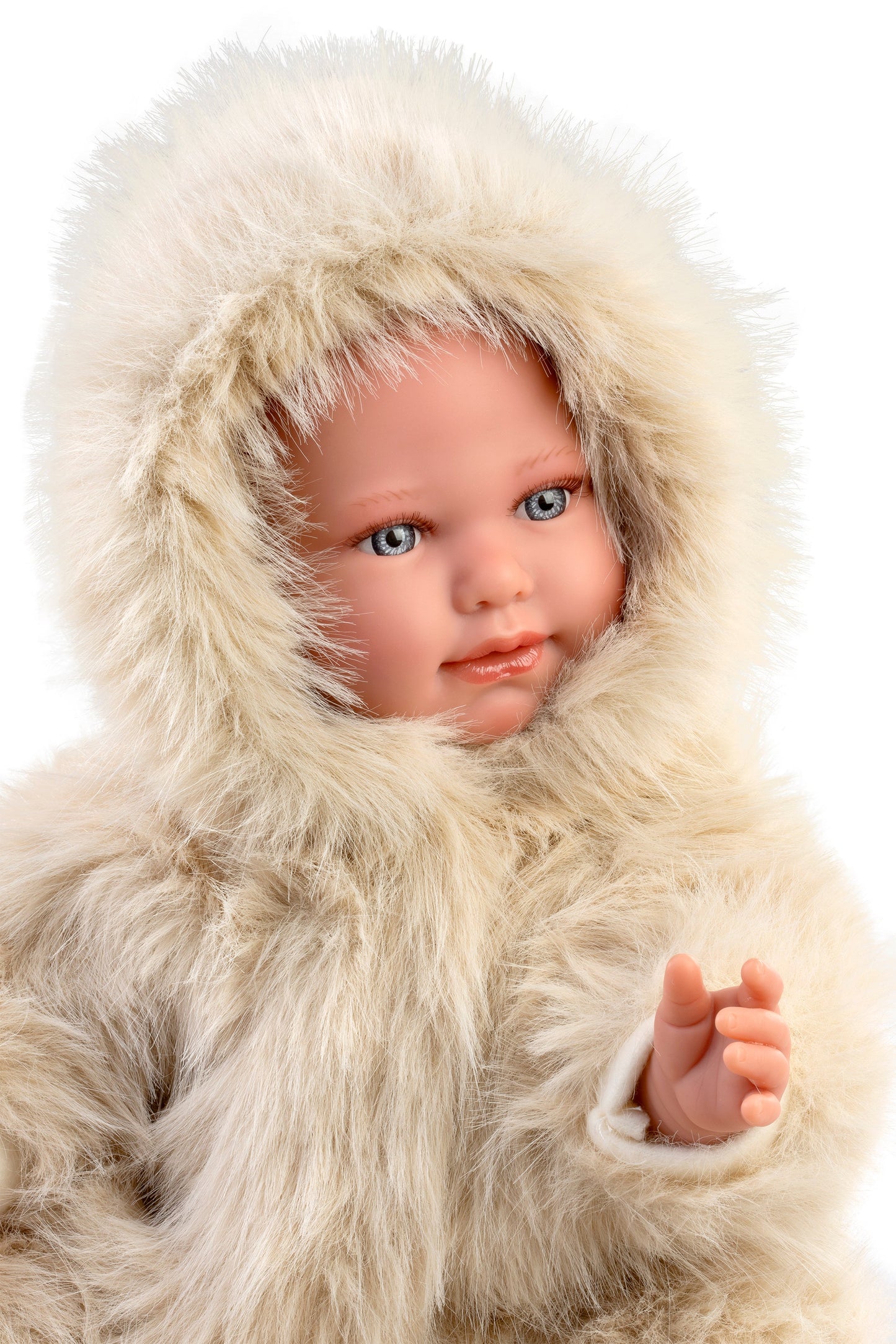 74507  Alicia Crying Baby Doll Teddy Bear Suit