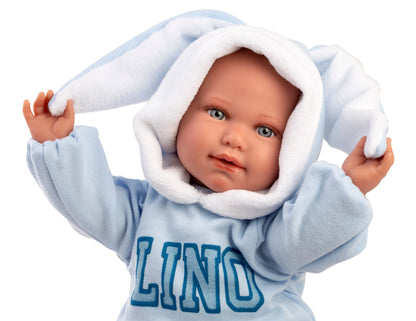 74509 Lino Crybaby With Cushion 45cm