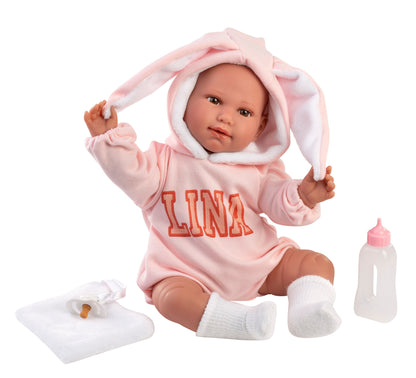 74510 Lina Crybaby With Cushion 45cm