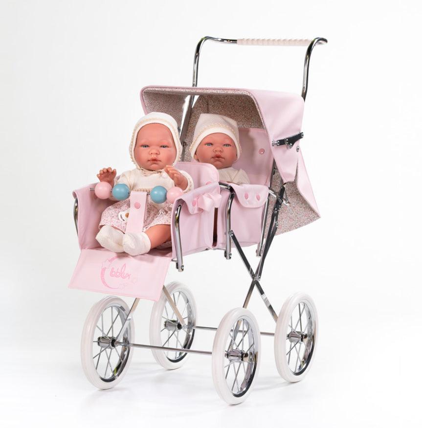 Pink Twin Big Sweet Pushchair by Bebelux - Fallons Toys&Shoes - Bebelux