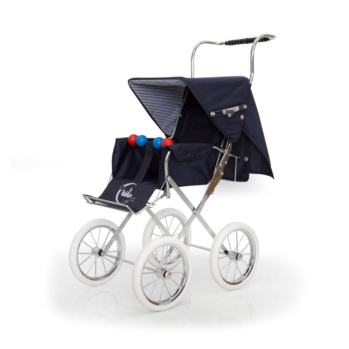 Bebelux Navy Paris Doll Pram Pushchair