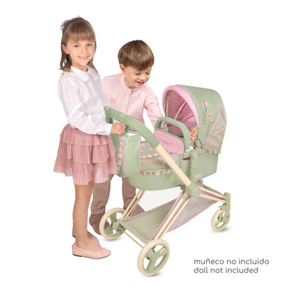 81768 3x1 Doll Pram, Stroller & Cot - Botanic Collection