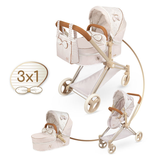 81778 3x1 Doll Pram, Stroller & Cot - Verona Collection
