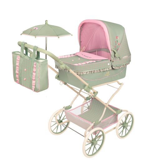 82068 Reborn Doll Pram 90cm - Botanic Collection (age 5 and over)