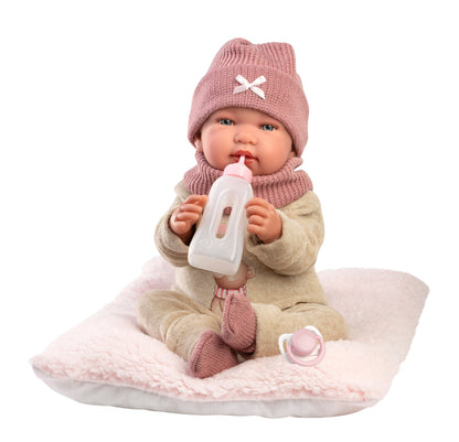 84488 Tina Crybaby With Cushion 44cm