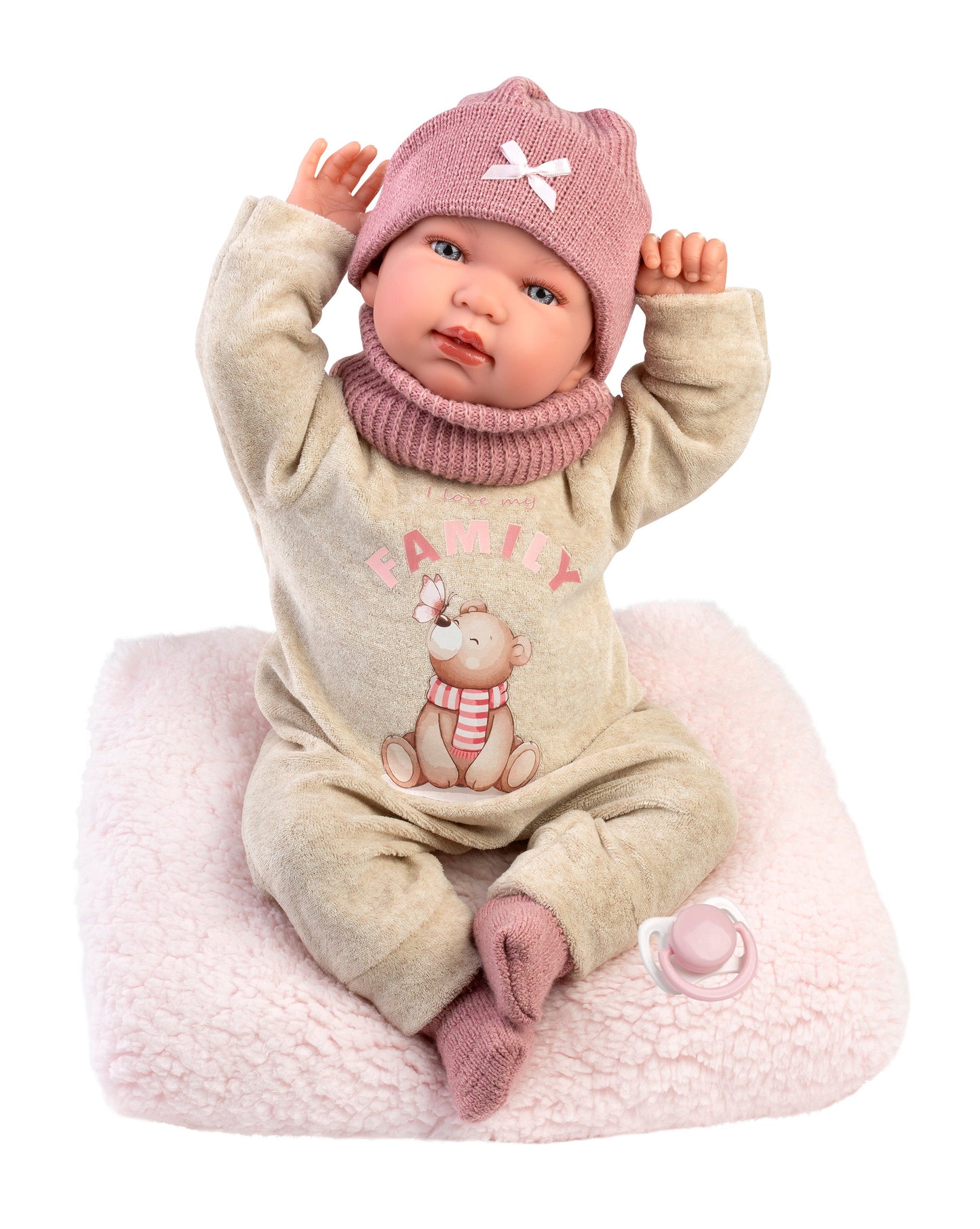 84488 Tina Crybaby With Cushion 44cm