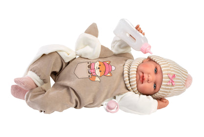 84490 Tina Crybaby With Cushion 44cm