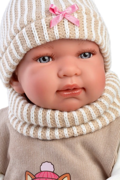 84490 Tina Crybaby With Cushion 44cm