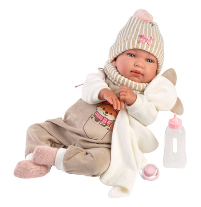 84490 Tina Crybaby With Cushion 44cm