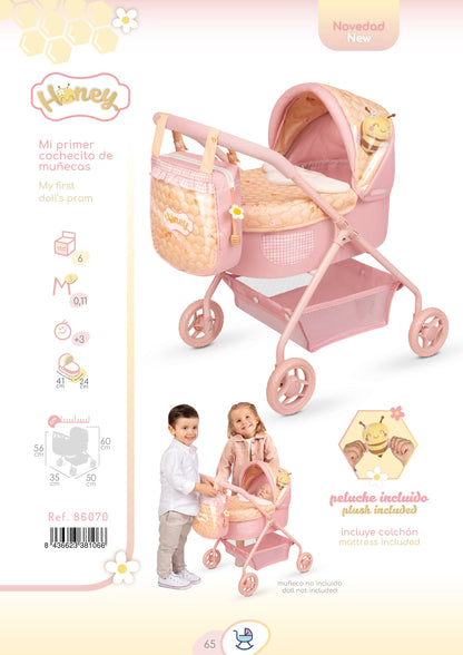 86070 My First Doll Pram - Honey Collection (under 4 years)