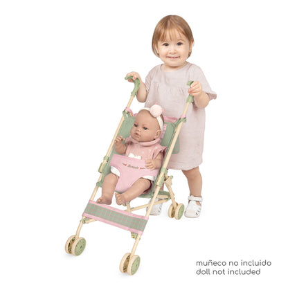 90068 First Doll Buggy Stroller With Bag - Botanical Collection