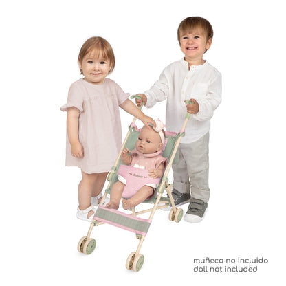 90068 First Doll Buggy Stroller With Bag - Botanical Collection