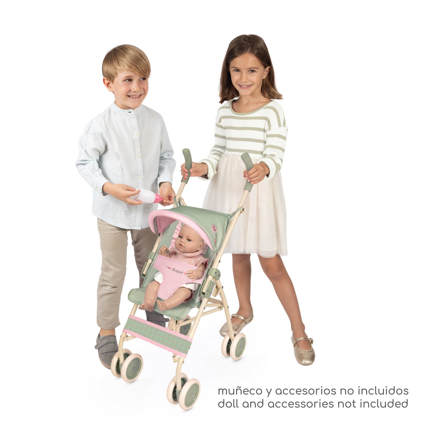 90168 XL Doll Buggy Stroller With Bag - Botanical Collection
